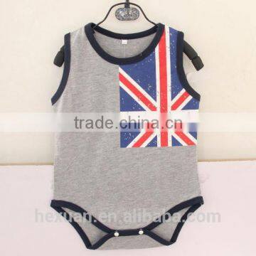 OEM Baby Boy's Clothes 100% Cotton Short Sleeve Rompers photo-2