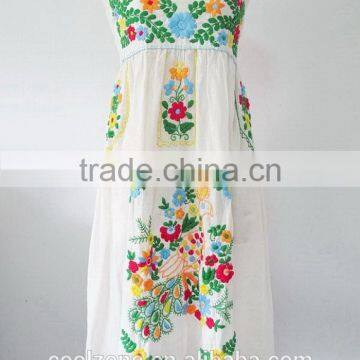 Fashion Mexico Manufacturers Strapless Embroidered Mexican Clothing photo-4