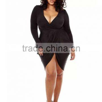 2016 New Plus size fat women bodycon sexy dress apparel