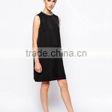 French Connection Dress With Encrusted Neckline photo-4