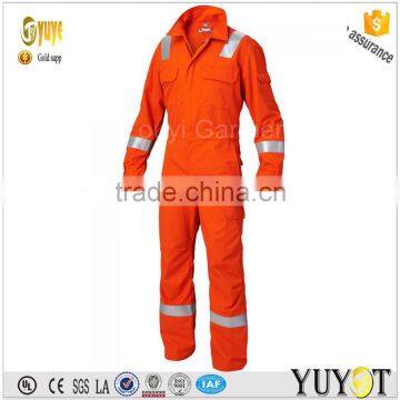 Aarmid Fire Orange Mens Reflective FR Security Winter Coveralls