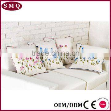 Latest Design Flower Chikan Embroidered Cushion Covers photo-5