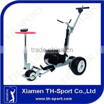 carbon golf trolley with seat wheels golf trolley