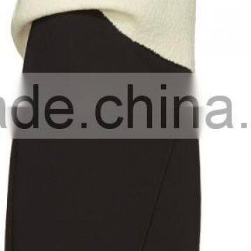 Custom Made Long Sleeve Wool Blend Boucle Pullover Sweater in Off White for Women photo-4