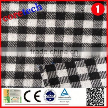 Hot sale comfortable black white check fabric factory