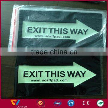 Photoluminescent Glow in Dark Film for Guidance Sign photo-2