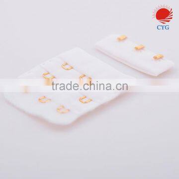 Adjustable 3 Rows 3 Hooks Nylon Bra Hook And Eye Closure