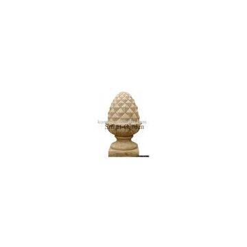 stone pinecone/pineapple finial