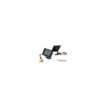 (M-358) Car 3.5 inch rearview mirror tft lcd color screen safety reverse back up monitor with night vision camera kits
