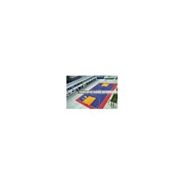 Square Plastic Interlocking Sports Flooring For Playground , Eco-Friendly