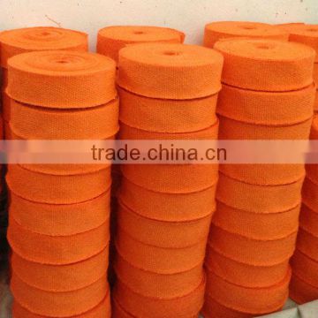 Orange/blue/red texturized fiber glass tape/heat insulation exhaust wrap