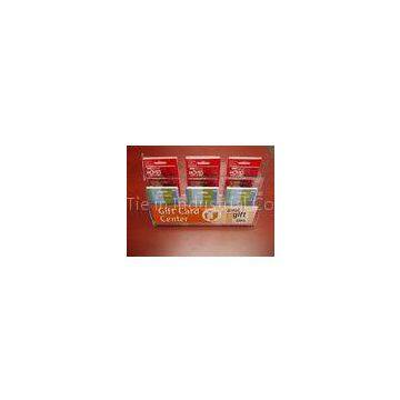 Outdoor Acrylic Brochure Holders For Trade Show / Literature Stands 1mm Thickness