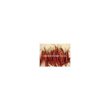 Dried red Yunnnan Chili with stem( export grade)