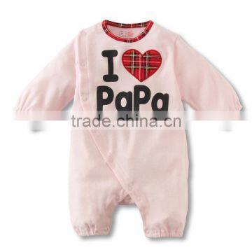 long sleeve autumn spring unisex 100% cotton baby romper