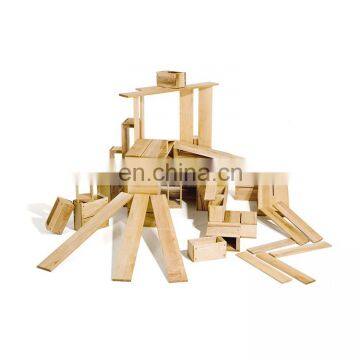 Montessori Early Educational Solid Wooden Building Blocks Set For Kids photo-5