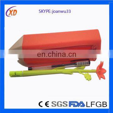 flexible silicone pencil boxes/stationery silicone pencil boxes/new design silicone pencil boxes