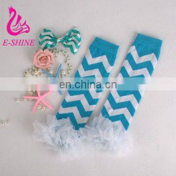 2016 Baby Leg Warmers Chevron Double Ruffle Leg Warmers Kids Leg warmers Newborn Ruffle Leggings Boy's Girls' Legging Wholesale