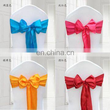 Hot Style Wedding Reception Decoration Bow Chair Sashes Satin photo-2