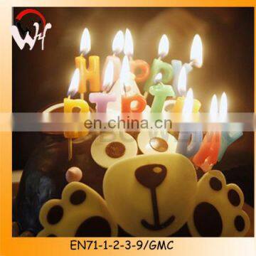 Happy birthday letter candle