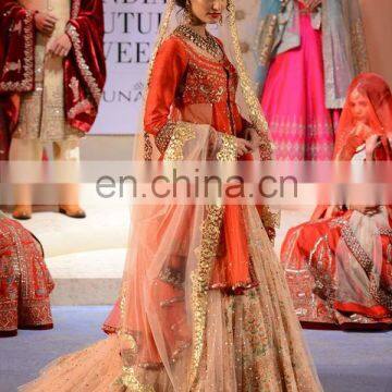 Indian Bridal wedding Trail Lehenga Jacket 2016