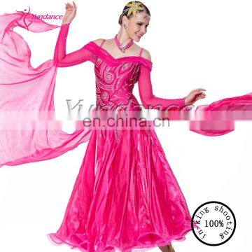 B-1086 Proffesional Custom Newest Lady Ballroom Dance Dress Standard Competition Ballroom Dance Dress