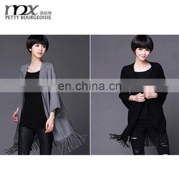 fashion 2015wool poncho women clothing latest design ladies sweater