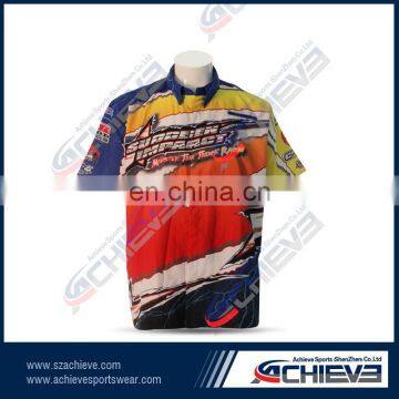 2017 customized fashion design short sleeve motocycle jersey/wear for men