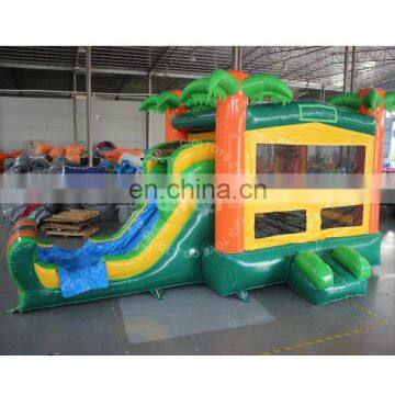 Commericial jumping castle with slide and pool made by QIQI toys