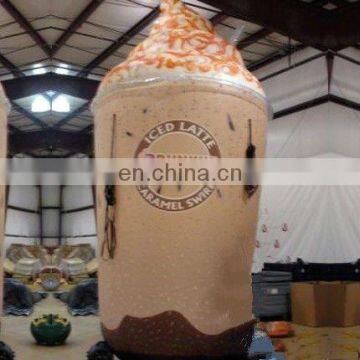 2012 hot sale iced caramel latte Advertising Inflatable cartoon for decorate or publicity