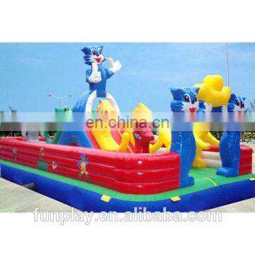 HI best price 0.55mm PVC inflatable obstacle slide,large inflatable obstacle toys,inflatable obstacle slide for inground pools