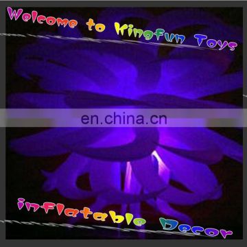 Purple light inflatable star decor for show/festival/promotion