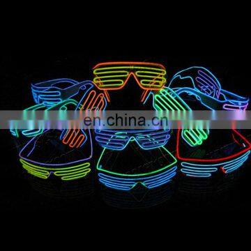 2017 el equalizer glasses light up glowing good quality shutter party el wire Glasses