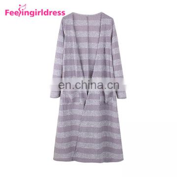 Autumn And Winter Women Fashion Long Sleeve Sweater Clothing Long Knitted Cardigan