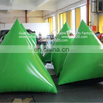 Best selling commercial paintball triangle airsoft inflatable x bunker x x