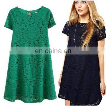 Women's Self Portrait Dress Sexy Lace Crochet Floral Casual Dresses Mini Party Evening Cocktail Dress New Fashion Apparel