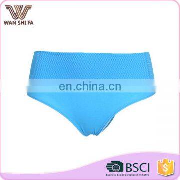 Pure color breathable high waist hot sale woman underwear oem