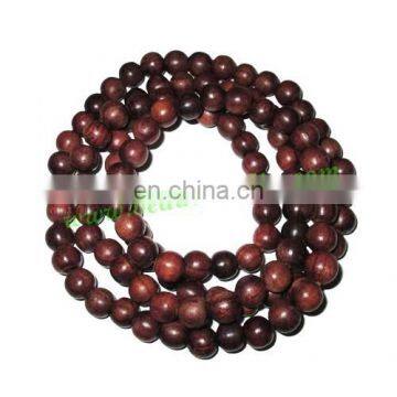 Rosewood Beads String (mala) made of fine quality handmade 8mm round rosewood beads