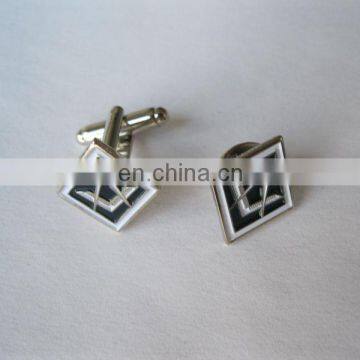 custom masonic enamel cufflink