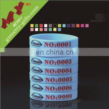 China factory cheap custom wrist band / rubber wrist band