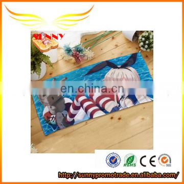 Anime sublimation towel to figure custom