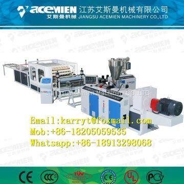 Plastic roof plate machine