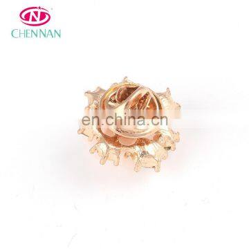 Alloy Rhinestone Button Women Rhinestone Flower Button Juki Hole Sewing Machine Button Collar Buckle photo-2