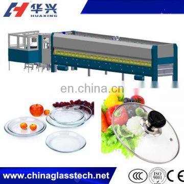 Hot sale glass pot cover tempering furance/glass pot lid making machine