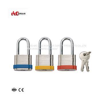 38mm Laminated Steel Shackle Safety Padlocks EP-8562 Metal Body Padlock photo-3