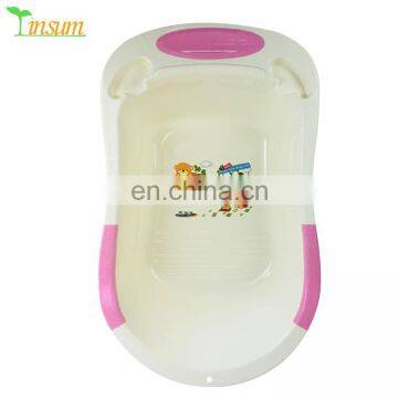 Plastic Baby Bathtub Set 9 PCS With Bottle Drying Rack Potty Basket