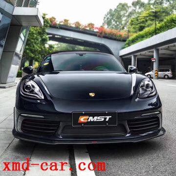 Carbon Fiber Body Kit Lip Chin Side Skirt Spolier for Porsche 718