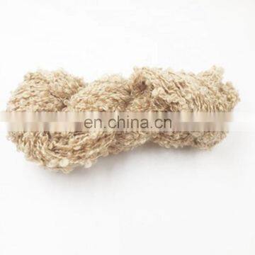 Hand Dyed Teeswater Locks in Peach for Felting and Spinning Loop Yarn for Hand Knitting photo-6