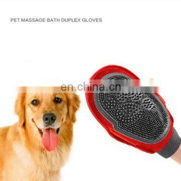 Hot Selling Pet Cleaning Tools Grooming Brush Bathing Gloves Brush Dog Massage Brush Gloves photo-2