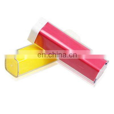 2020 Small lipsticks shape power bank super mini 2000mah real capacity power charger gift