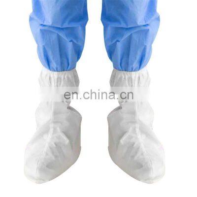 Disposable Waterproof Anti Slip Cleanroom Surgical Silicone Shoe Covers Protective PP PE Non Woven Non-Skid Boot Cover photo-2